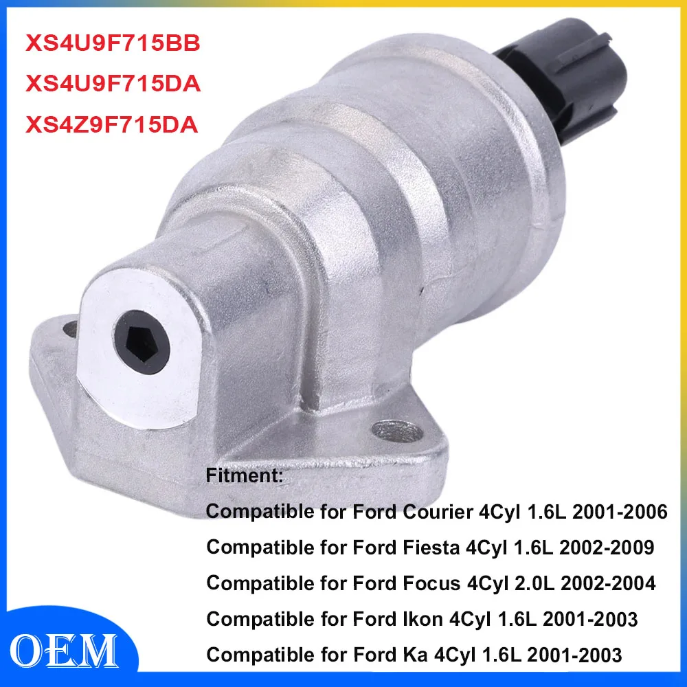 

Idle Air Control Valve Compatible for Ford Courier 4Cyl 1.6L 2001-2006 Replaces XS4U9F715BB XS4U9F715DA XS4Z9F715DA