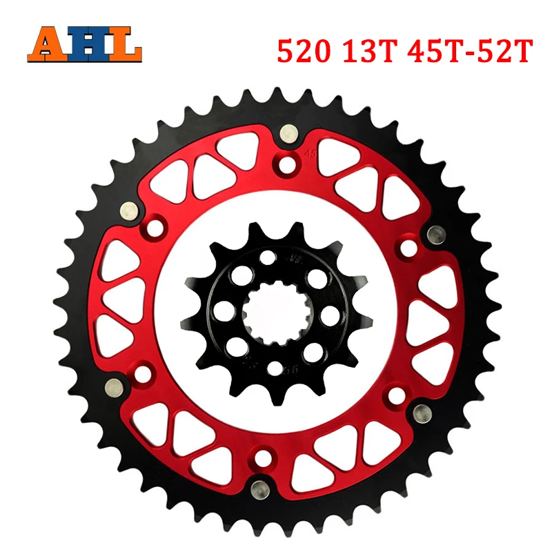 

AHL Motorcycle 13T 45T 46T 47T 48T 49T 51T 52T Front Sprocket & Rear Sprocket Kit For HONDA XR650R XR650 XR 650 R 2000 - 2007