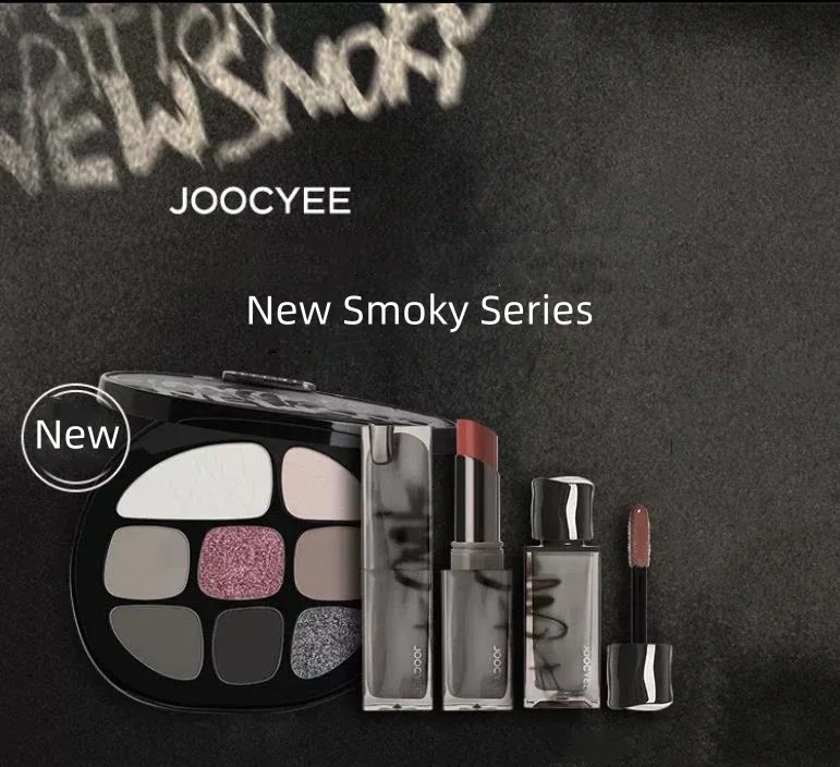 

Joocyee New Smoky Collection Lipsticks Eyeshadows and Lipglosses Multi-Color Eye Shadow Palette Matte Shimmer Makeup