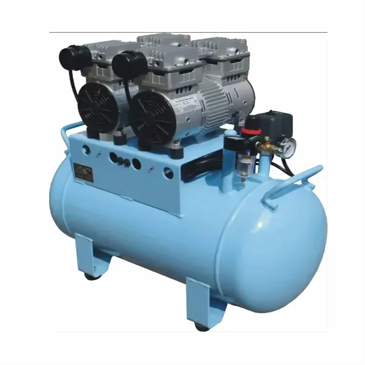 

SAFE Low Noise Oil Free Piston Air Compressor Portable Pump Silent Liters Oilless Air Compressor
