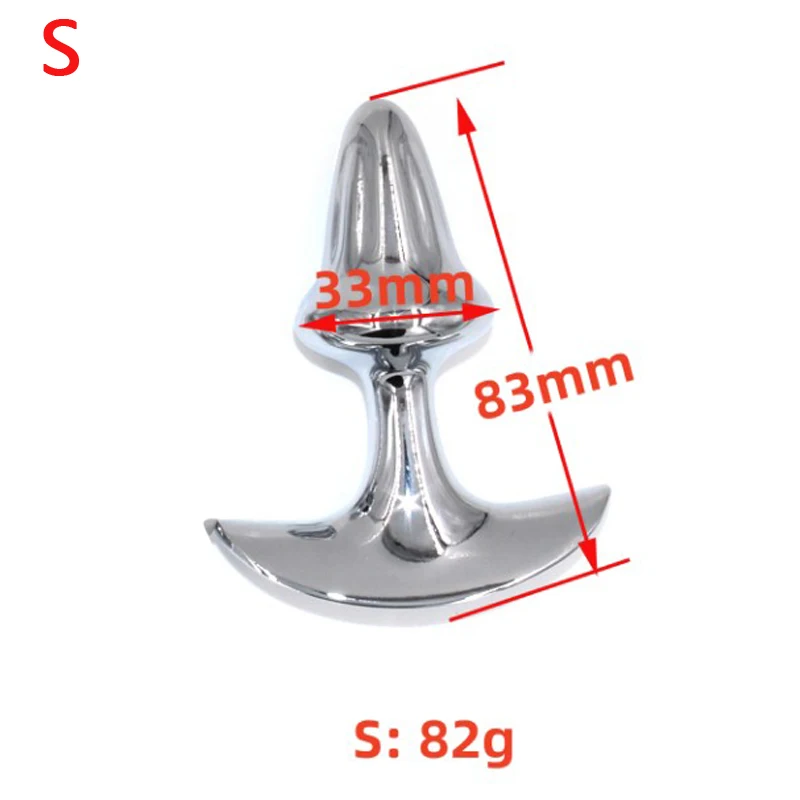 Mushroom Metal Butt Plug Sphincter Training Anal Dilator Massager_voghion.com