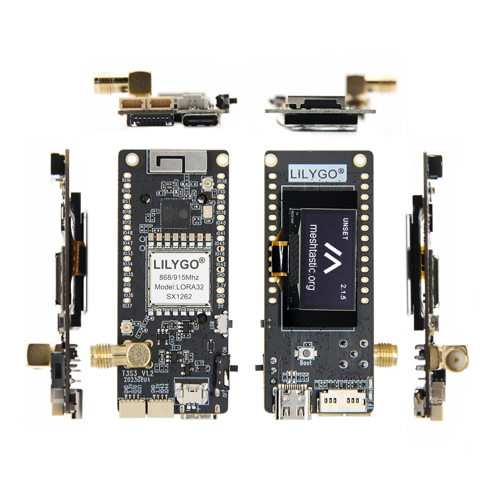 LILYGO ® T3S3 ESP32-S3 Dev Board LoRa Modul LR1121 SX1280 SX1262 SX1276 WiFi Bluetooth Display T3S3 MVSRS Sprachkommunikation