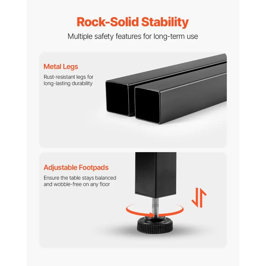 Bar Table, Sturdy Metal Frame High Top Pub Table, Small Kitchen Dining, Cocktail Coffee Counter Bar Height Desk, Easy to Assemb