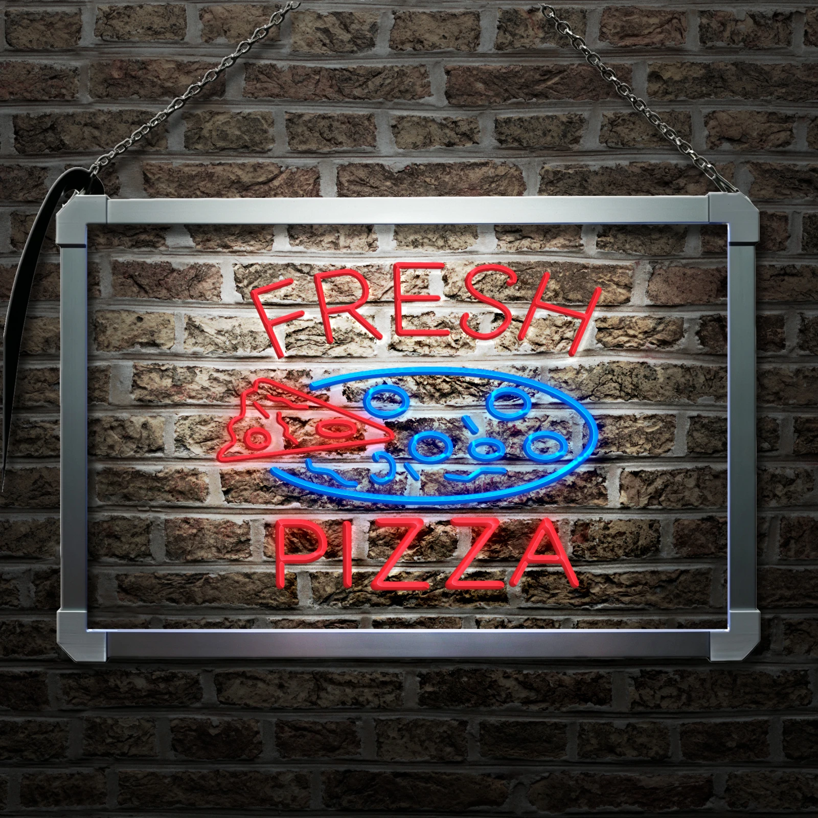 Delicious fresh pizza, bread coffee shop-LED Neon Sign with Independent Dual Color Control,Wall Decor Light for Party Wedding