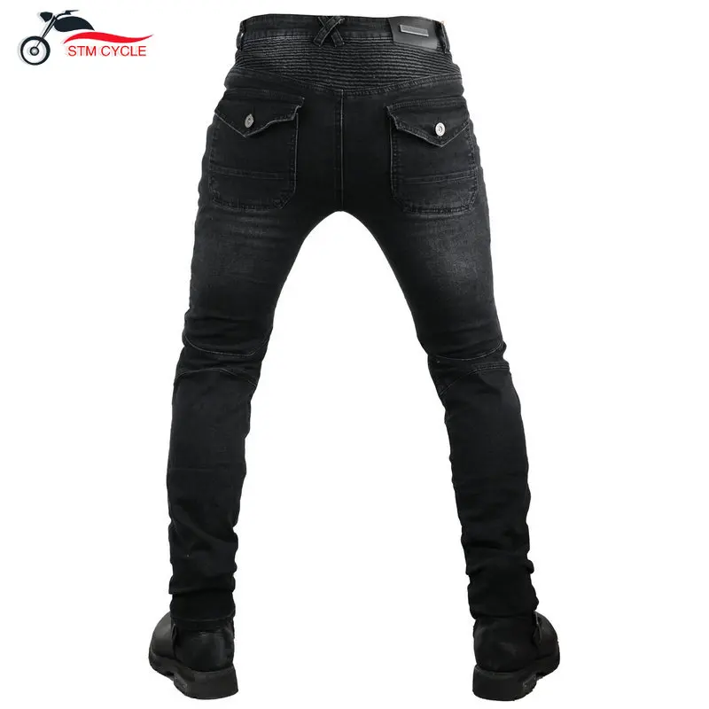 Motorcycle Jeans Anti-fall Motorcycle Riding Pants Moto Jeans for Men Motocross Racing Trousers with 4 Knee Hip Protective Pads