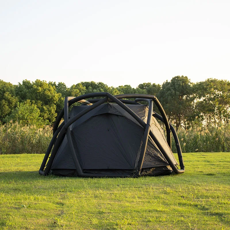 Lightweight spherical inflatable tent, rainstorm-proof camping