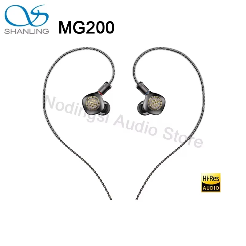 

Наушники-вкладыши SHANLING MG200 с открытым динамическим драйвером, Hi-Fi, Hi-Res Audio, композитная диафрагма, проводные наушники с подвижной катушкой