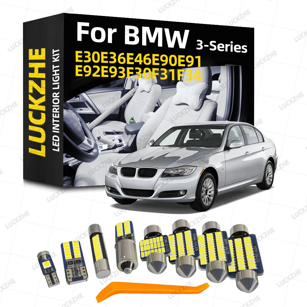 

For BMW 3 Series E30 E36 E46 E90 E91 E92 E93 F30 F31 F34 320i 320d 320e Coupe Touring Car LED Interior Light Canbus Accessories