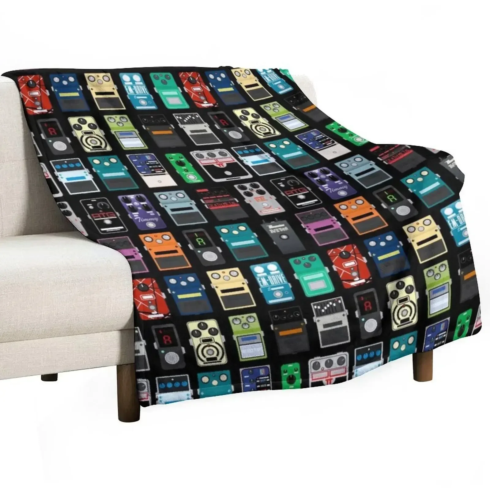 Pedal Board #2 Throw Blanket Long Lasting Soft Plush Blanket for Daily Use