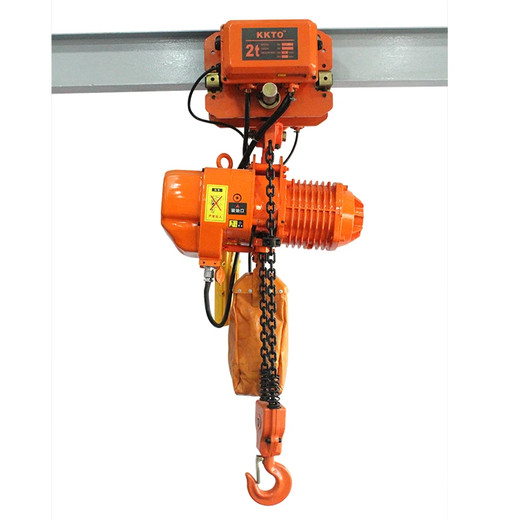 Motorized Trolley Popular Selling 1 Ton 2 Ton 5 Ton Crane Speed Model Number  Best Quality Electric Chain Hoist with