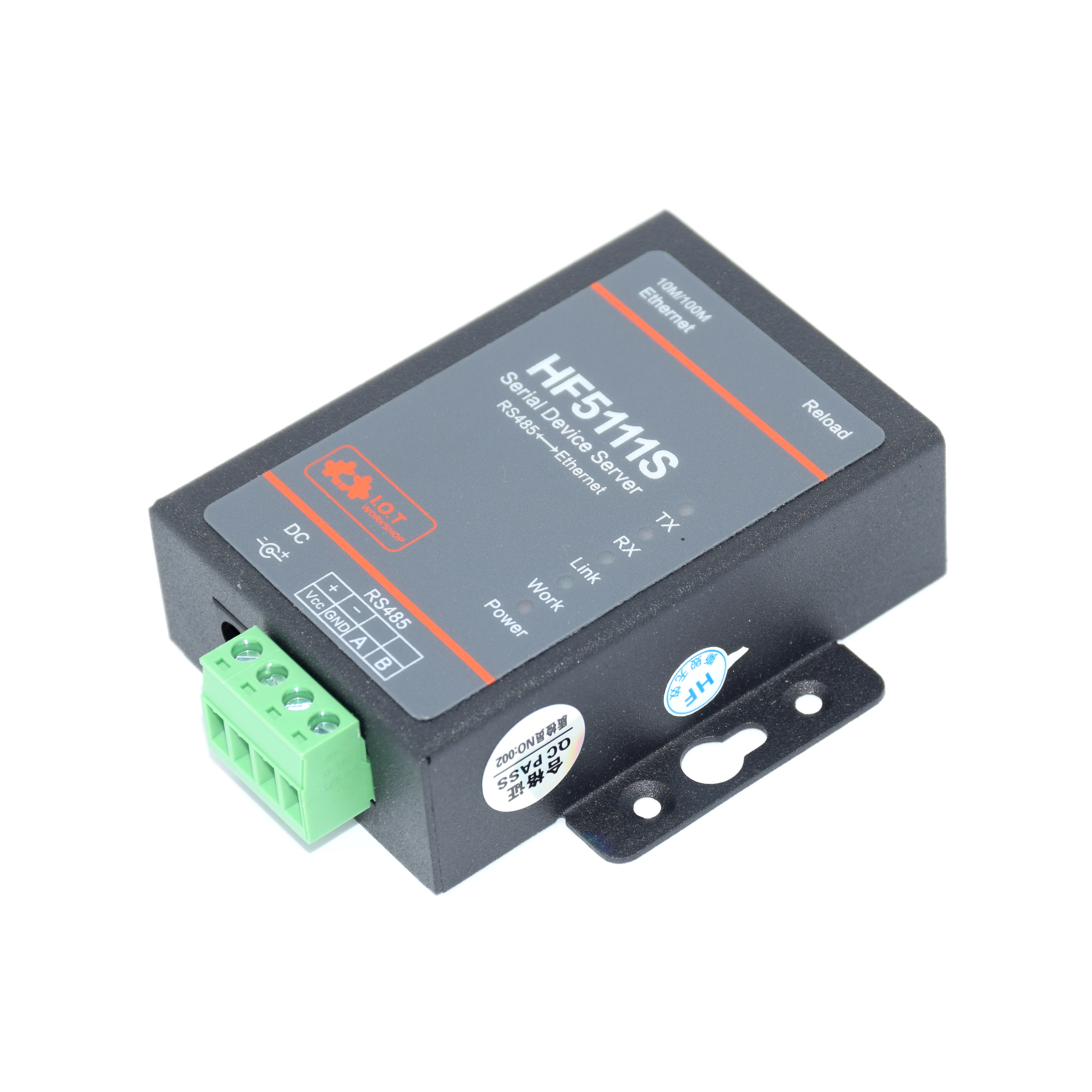 Servidor de puerto serie Industrial RS485 a dispositivo de servidor convertidor de transmisión Ethernet HF5111S IOT compatible con Modbus TCP