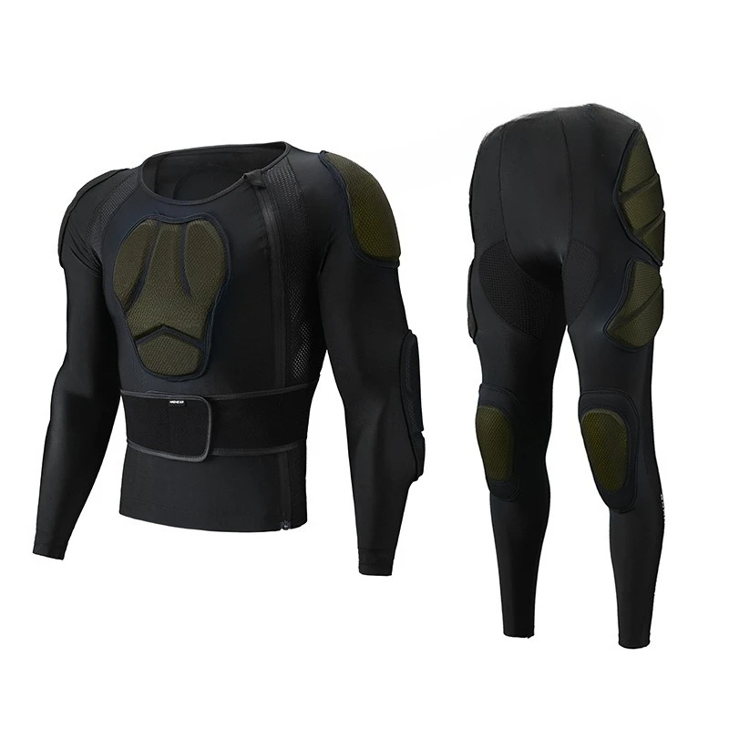 Ski armor, ski protective gear, single and double board sports shoulder pads, hip pads, knee pads, anti-drop pants, men's inner