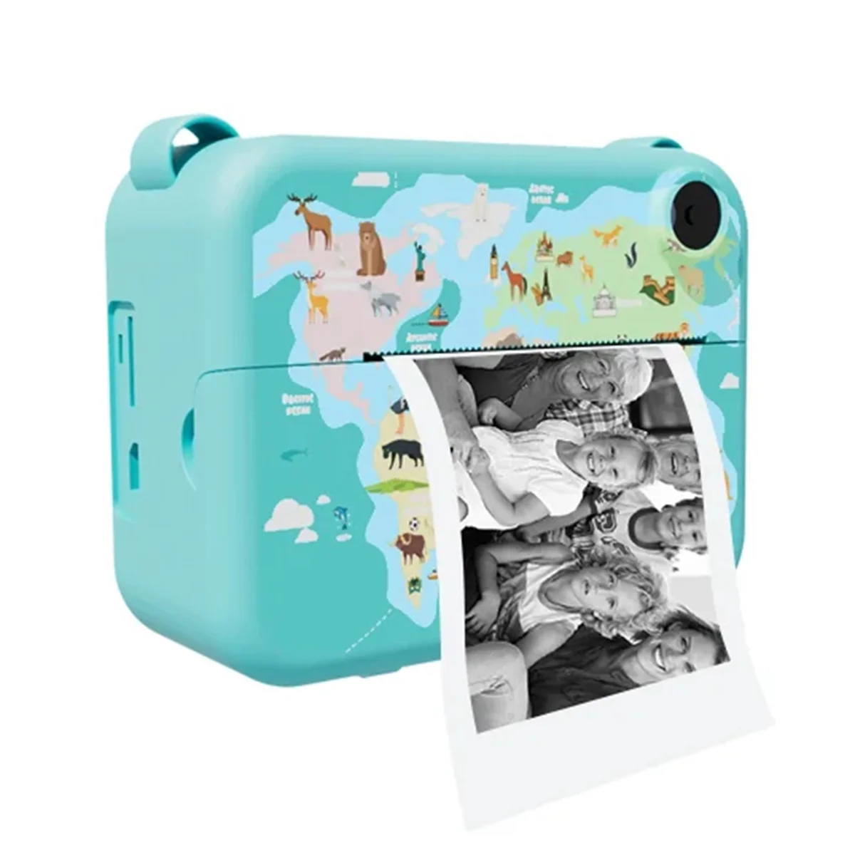 Digital Instant Camera with Print Paper Kids Child Selfie Video Camera Camcorder Camera Toy Gift for Kids,Blue