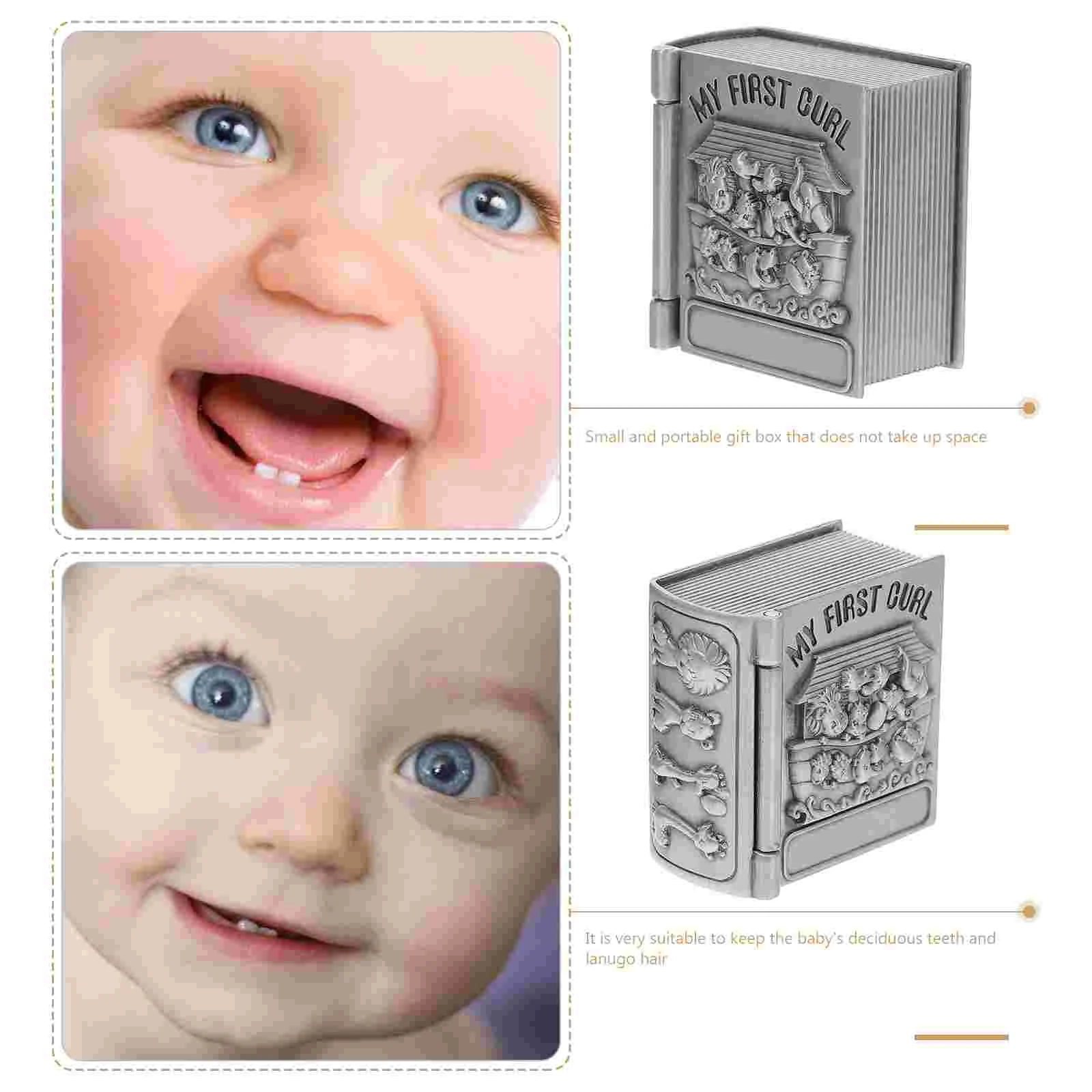 Tooth Boxes Kids Teeth Cases Milk Teeth Containers Baby Storage Box Tooth Fetal Hair Vintage Treasure