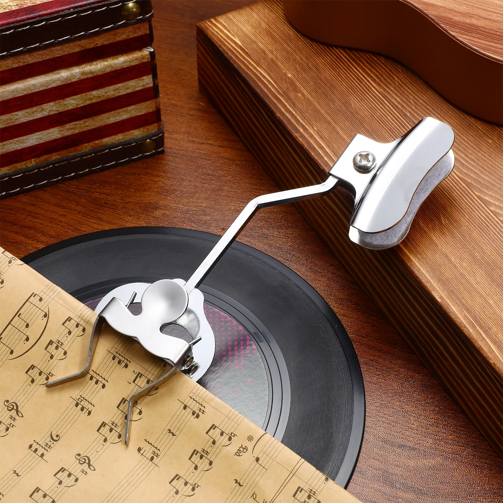 

Marching Sheet Music Band Lyre Instrument Holder Trombone for Trumpet Small Bell Clip Holders Scores Silver Clamp Child