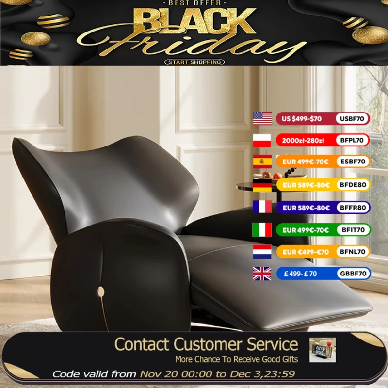 

Электрические итальянские дизайнерские диваны, современный роскошный эстетический одиночный кожаный диван, ленивый диван с откидной спинкой, мебель для дома Wohnzimmer