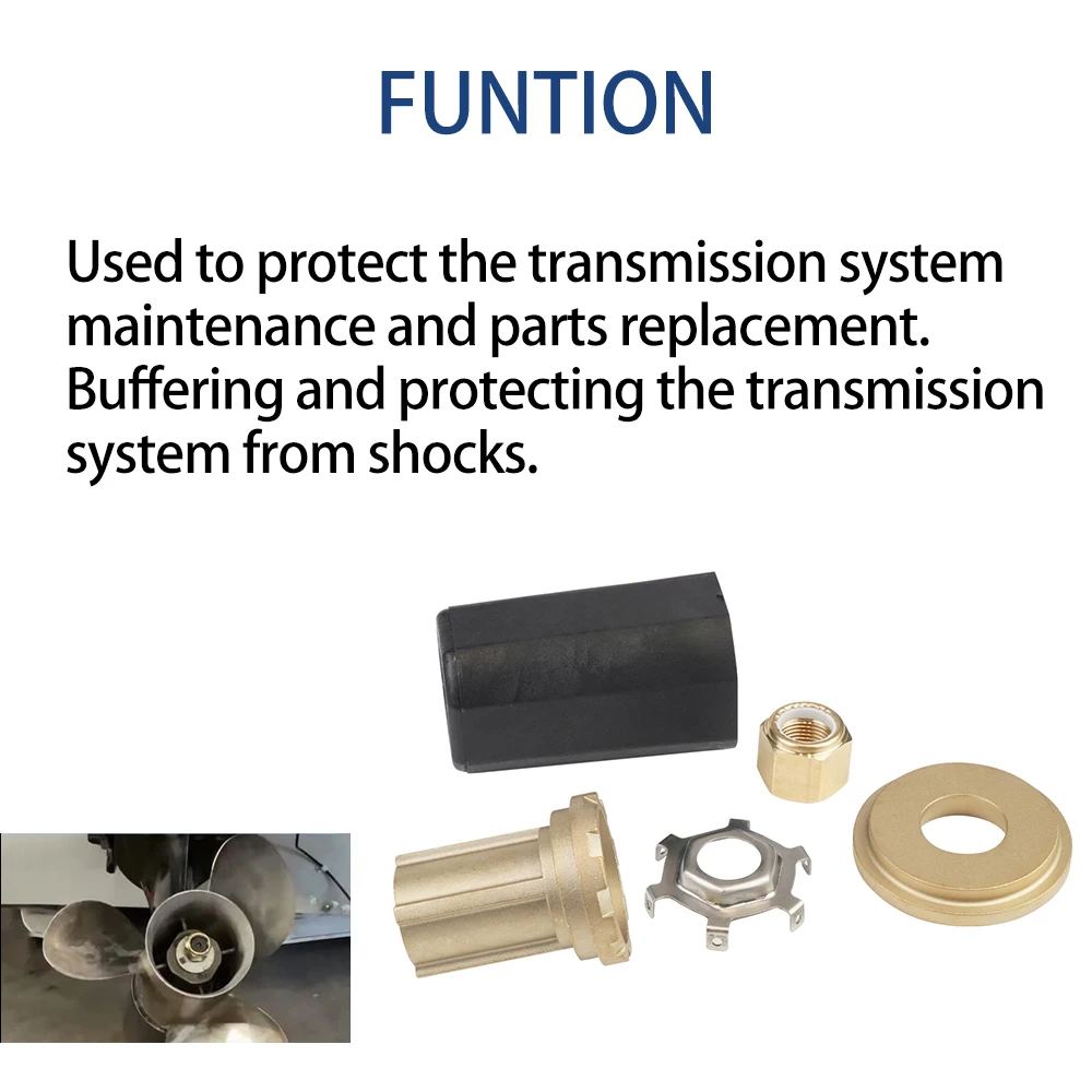 835257q1 835257k1 Buitenboordmotor Flo-Torq Ii Hub Kit Voor Kwik Mercruiser Mariner Motoren Boot Aandrijflijn Bescherming Scheepsgereedschap