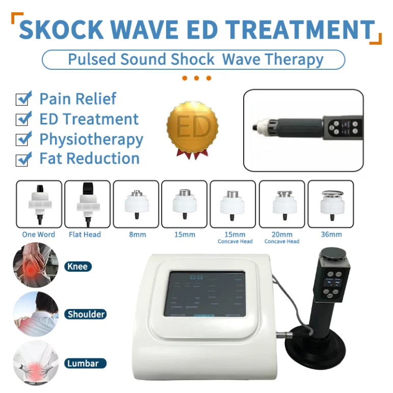 New Touch Screen Shockwave Therapy Machine Health Care Device Body Pain Remove Massage Gun Shock Wave For Home Use