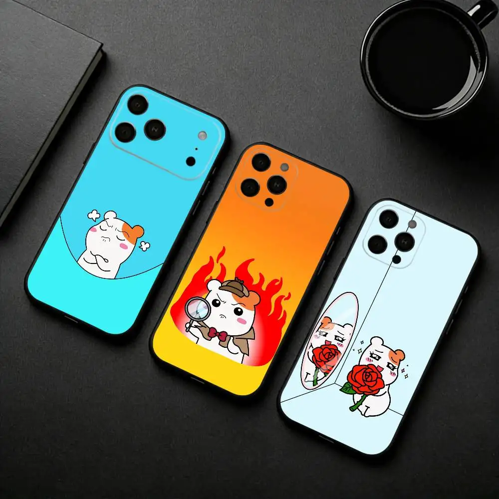 

L-Lovely O-Oruchuban E-Ebichu Phone Case For iPhone 17pro,16,15,14,13,12,11 Plus,Pro Max,XS,Soft Silicone Black Cover