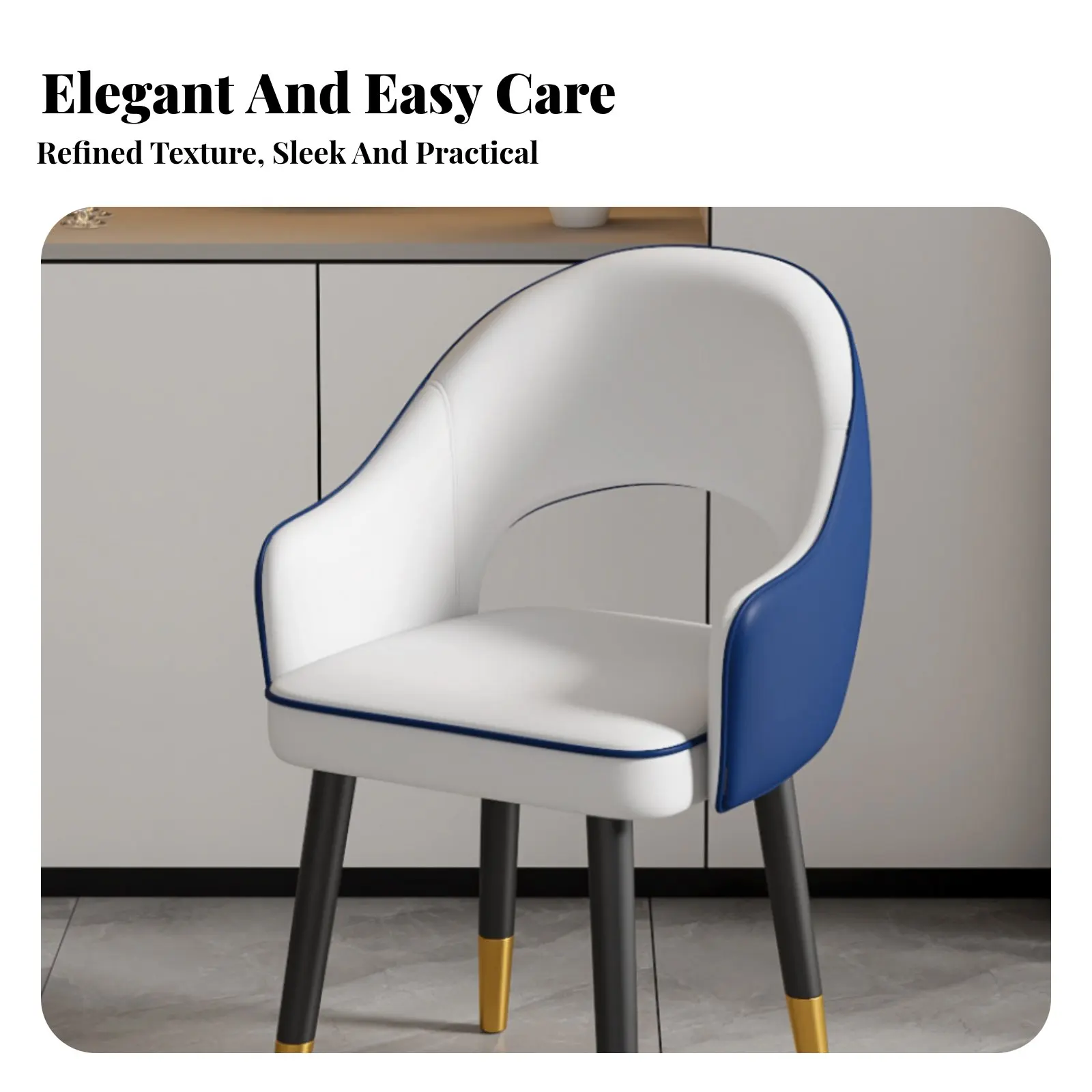 

Upholstered Shell Chair Modern Minimalist Aesthetic Household Furniture Luxury Design Comfortable Seating for Hotel Managers