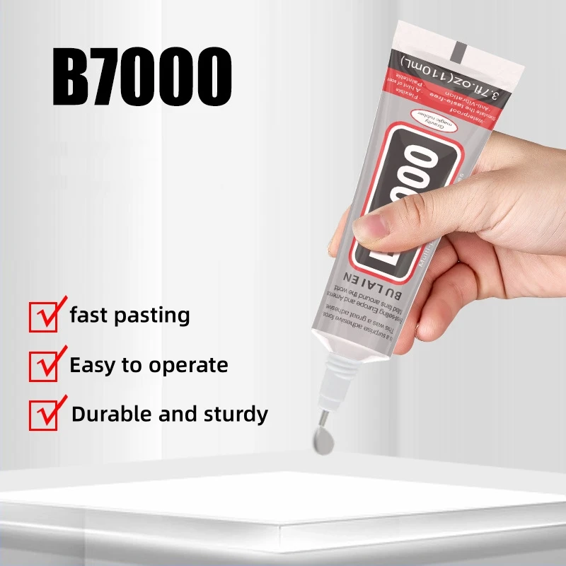 B7000 15 25 50 110ML Clear Contact Phone Repair Adhesive Universal Glass Plastic DIY Glue B-7000 with Precision Applicator Tools