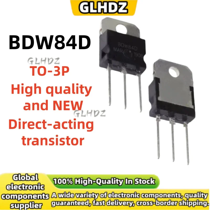 High quality and NEW 5-10-20Pcs BDW84D Direct-acting transistor spot goods TO-3P