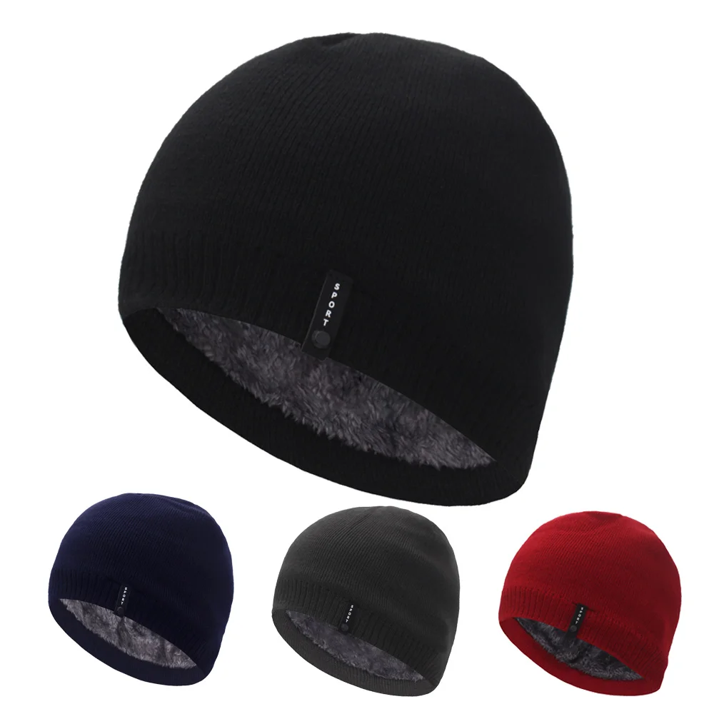 Strickmütze Skullies Beanies Warme Herren-Beanie-Mütze Wintermützen für Damen Herren Strickmütze Homme Skull Gorro Giaпка Bonnet Caps