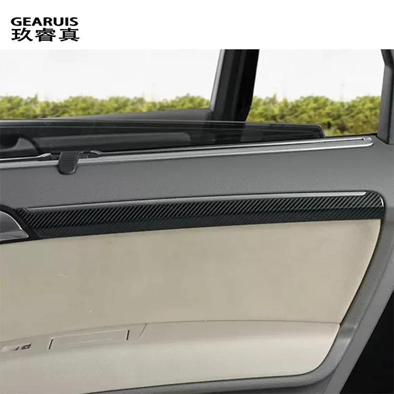 Door handle Frame Auto Door Interior strip Decoration Panel Cover Stickers Trim For Audi q7 4L 2006-2015 Car Styling Accessories
