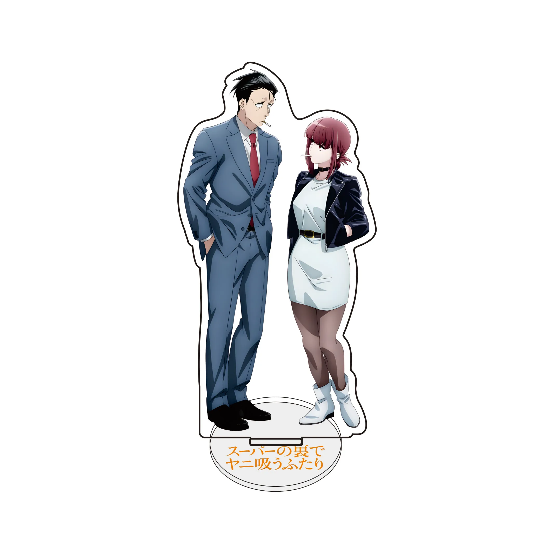 Anime Behind the Supermarket, Smoking with You. 13-15cm Acrylic Stand/Keychain Tabletop Decorations Accessories Decor Gifts