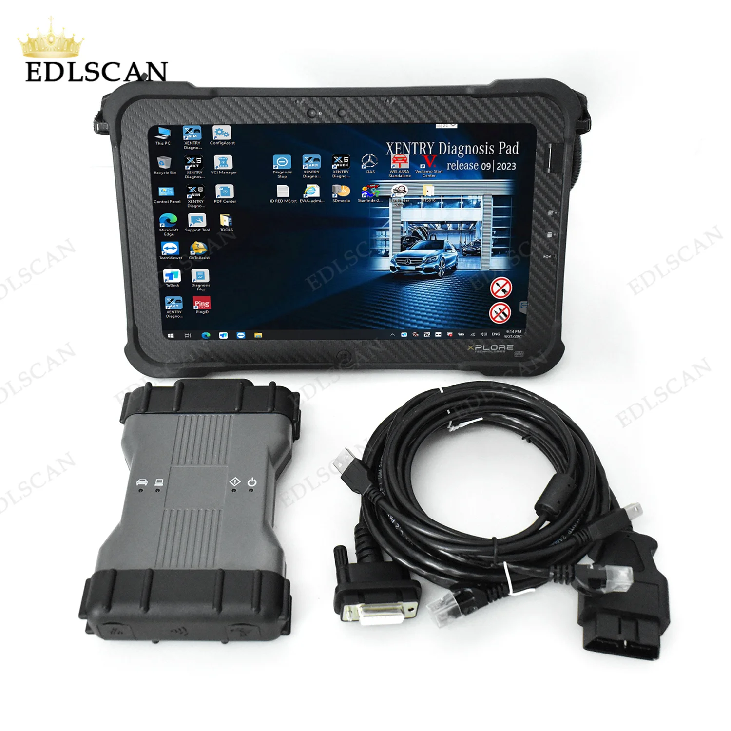 For MB Star C6 MB Diagnosis VCI SD Connect for C6 DOIP for Xen-try Diagnosis VCI with 2023.09 Software SSD Xplore Tablet