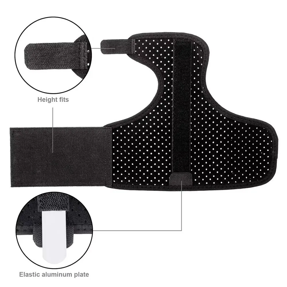with Aluminum Plate Support Strip Finger Clamp Adjustable Detachable Little Finger Strap Breathable Widened Pinky Finger Splints