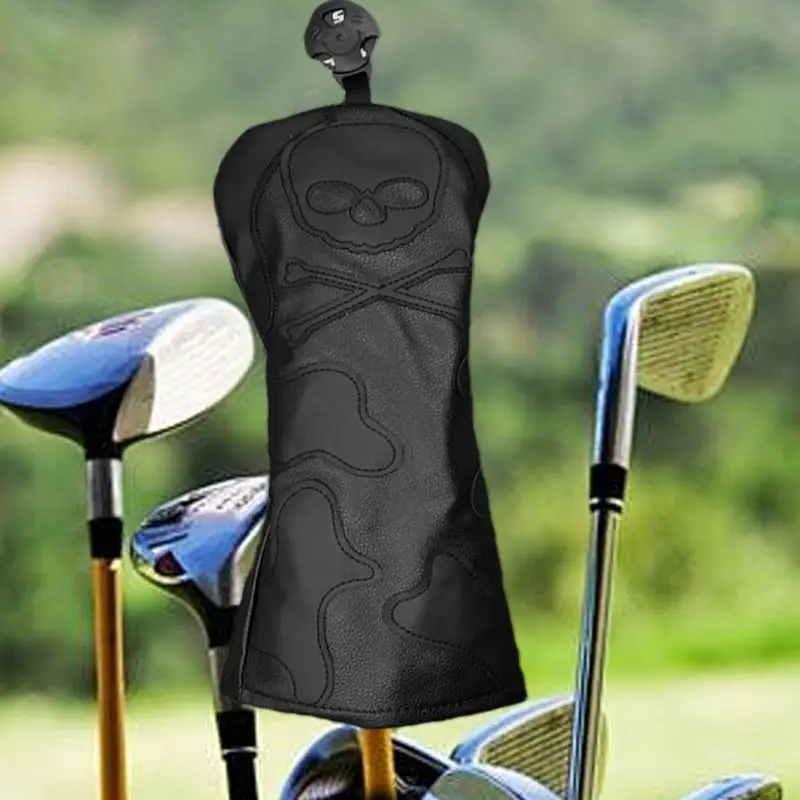 Golf Club Covers Skull Golf Club Head Cover Golf Scratch-Resistant Head Covers For Golf Clubs Golf Accessories For Men Women