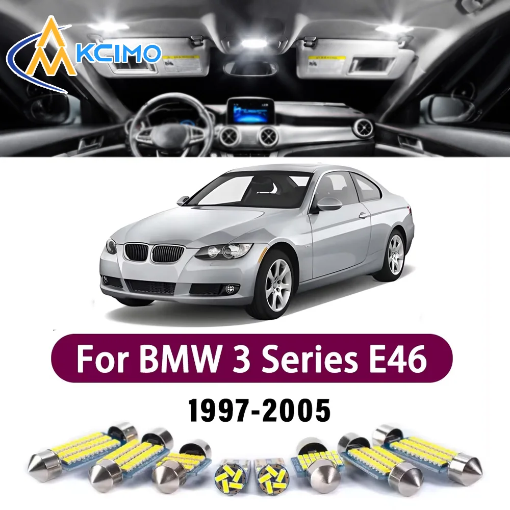 

New LED Canbus Interior Reading Dome Vanity Mirror Light Kit For BMW 3 Series E46 1997-2005 Premium LED Safer Error-Free Lights