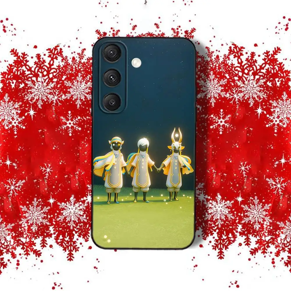 Funda de teléfono Children of the LightS SkyS para Samsung S22,S24,S20,S25,S23,S30,S21,Ultra,Plus,Fe,Lite 4G,5G, funda suave negra