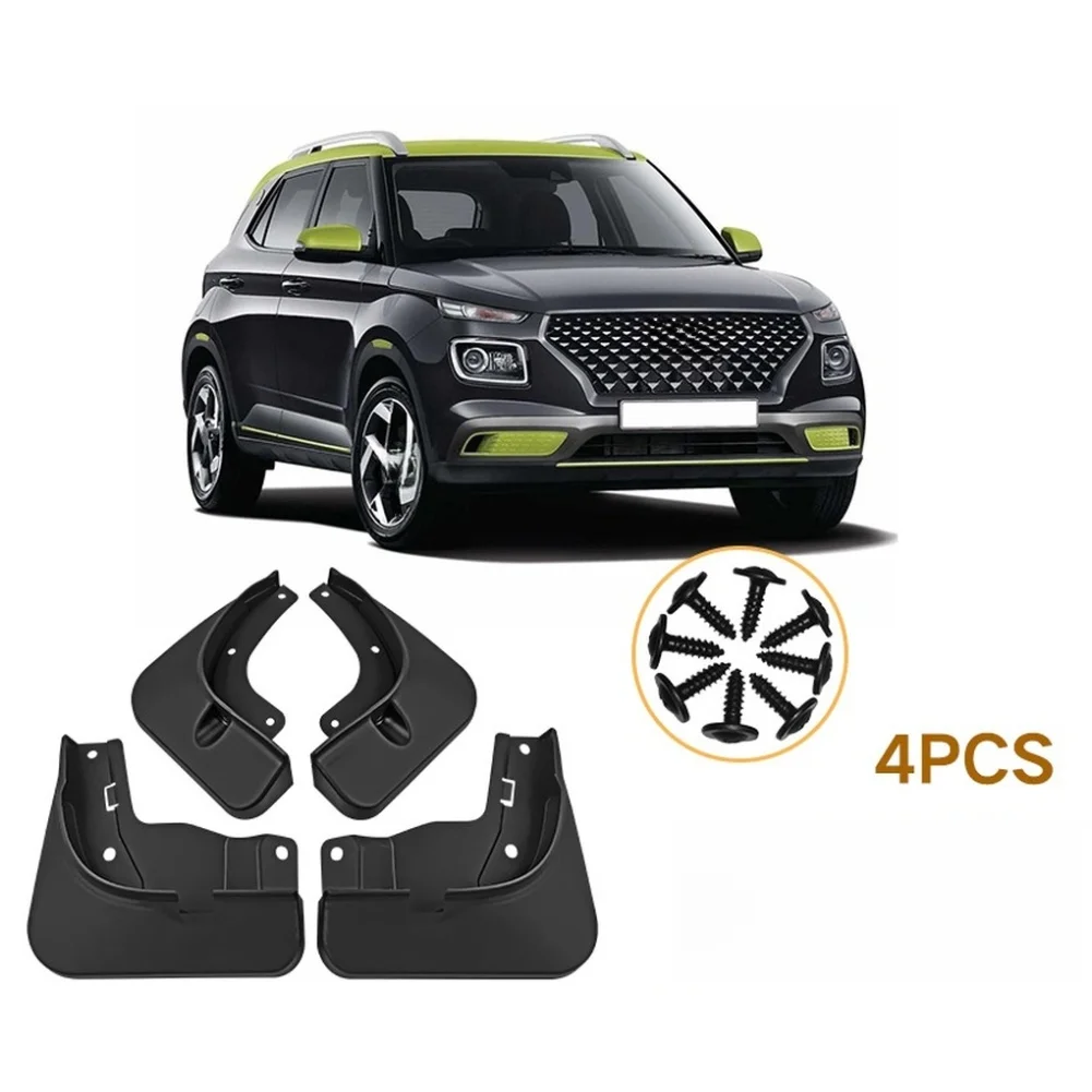 

Protect Your Vehicle 4PCS Mud Flaps for Hyundai Venue 2019-2026 Fender Splash Guards with Full Coverage Design
