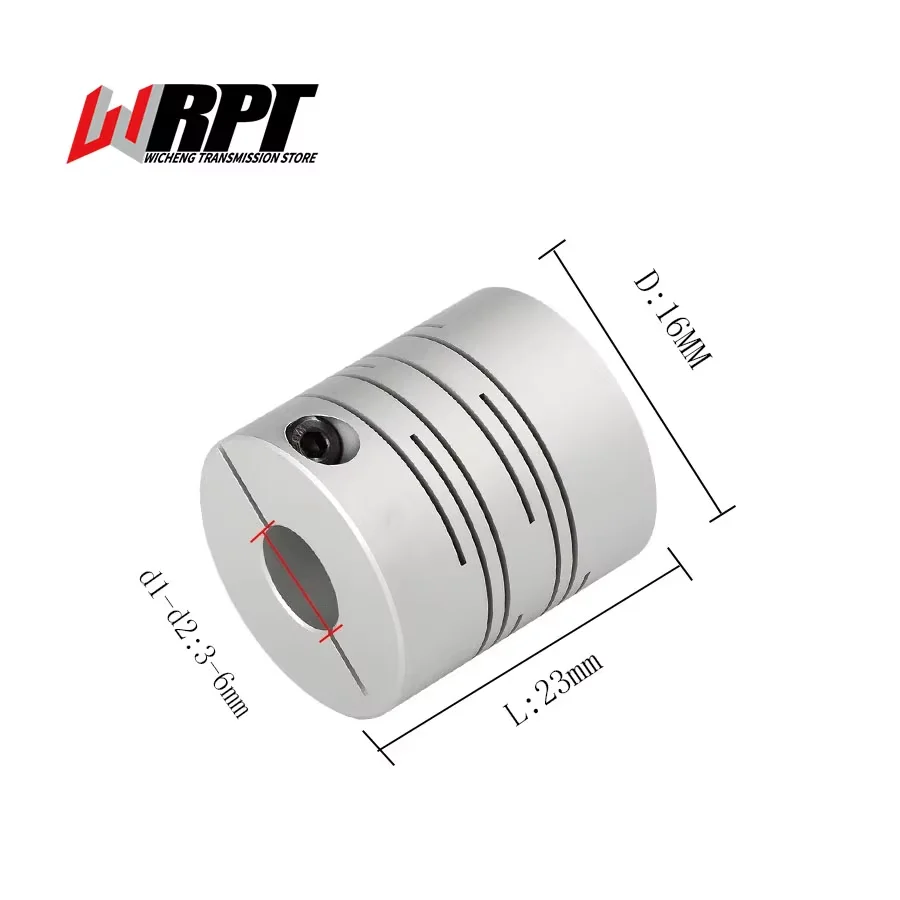 CIC Coupling Aluminum Alloy Parallel Line Coupling Clamping Groove Flexible Coupling CIC-16X23 CNC Transmission Driving Parts