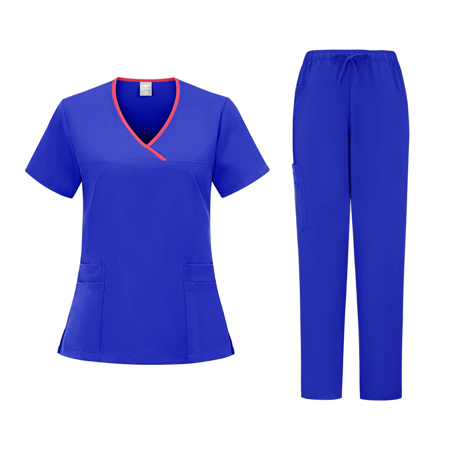 New Work Clothes Set, Cross V-neck Doctor's Nurse Clothes, Brush Hand Clothes, Beauty Salon Confinement Center Hand Clothes