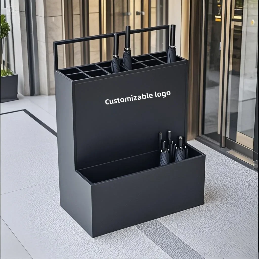 Nordic umbrella bucket can be customized logo hotel lobby company commercial umbrella storage rack home door umbrella rack