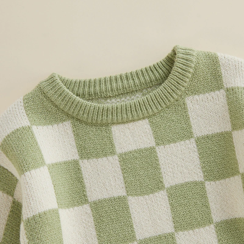Baby Boy Girl Chunky Sweater Oversized Knit Romper Sweatshirt Pullover Infant Warm Fall Winter Clothes