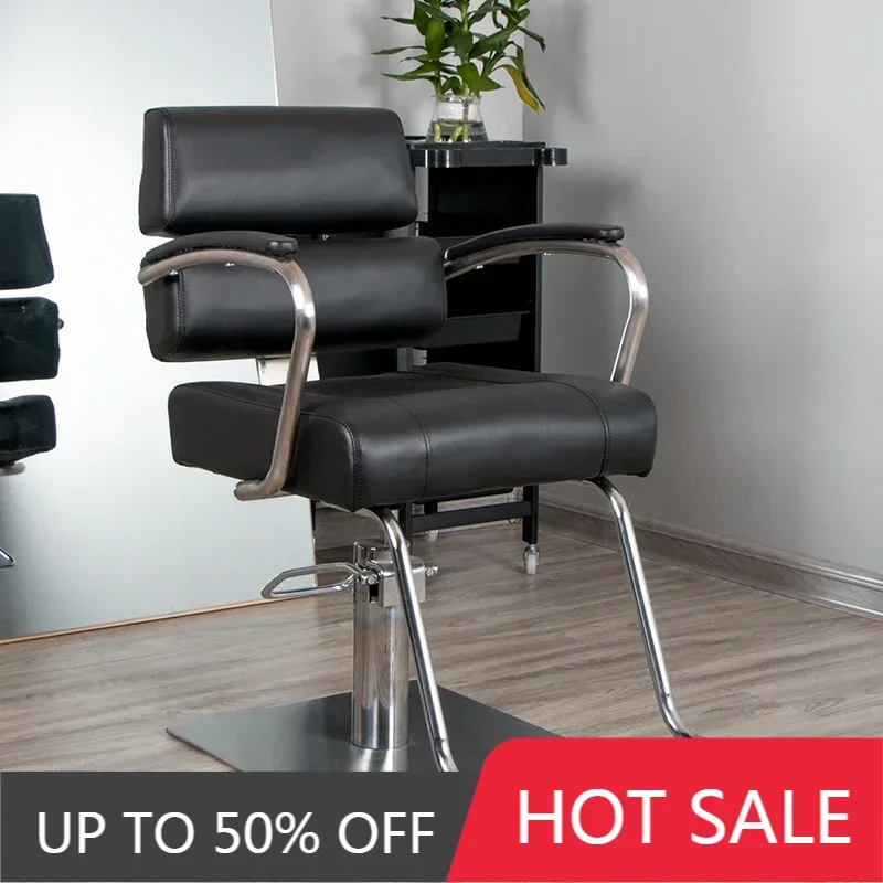 

Leather Barber Chairs Makeup Desk Simplicity Berber Hair Stylist Salon Chair Gaming Saddle Sillas Salon Furniture OK50LF