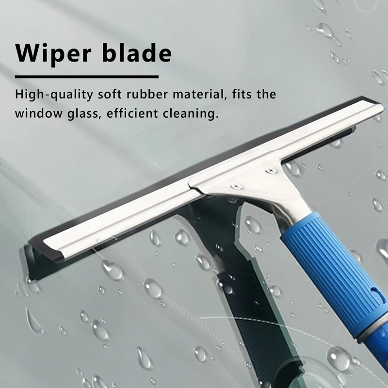 

ABBR 4 x Window Vacuum Cleaner Rubber Squeegee Blades for Karcher WV50 WV2 280mm Replacement Cleaning Accessories Squeegees
