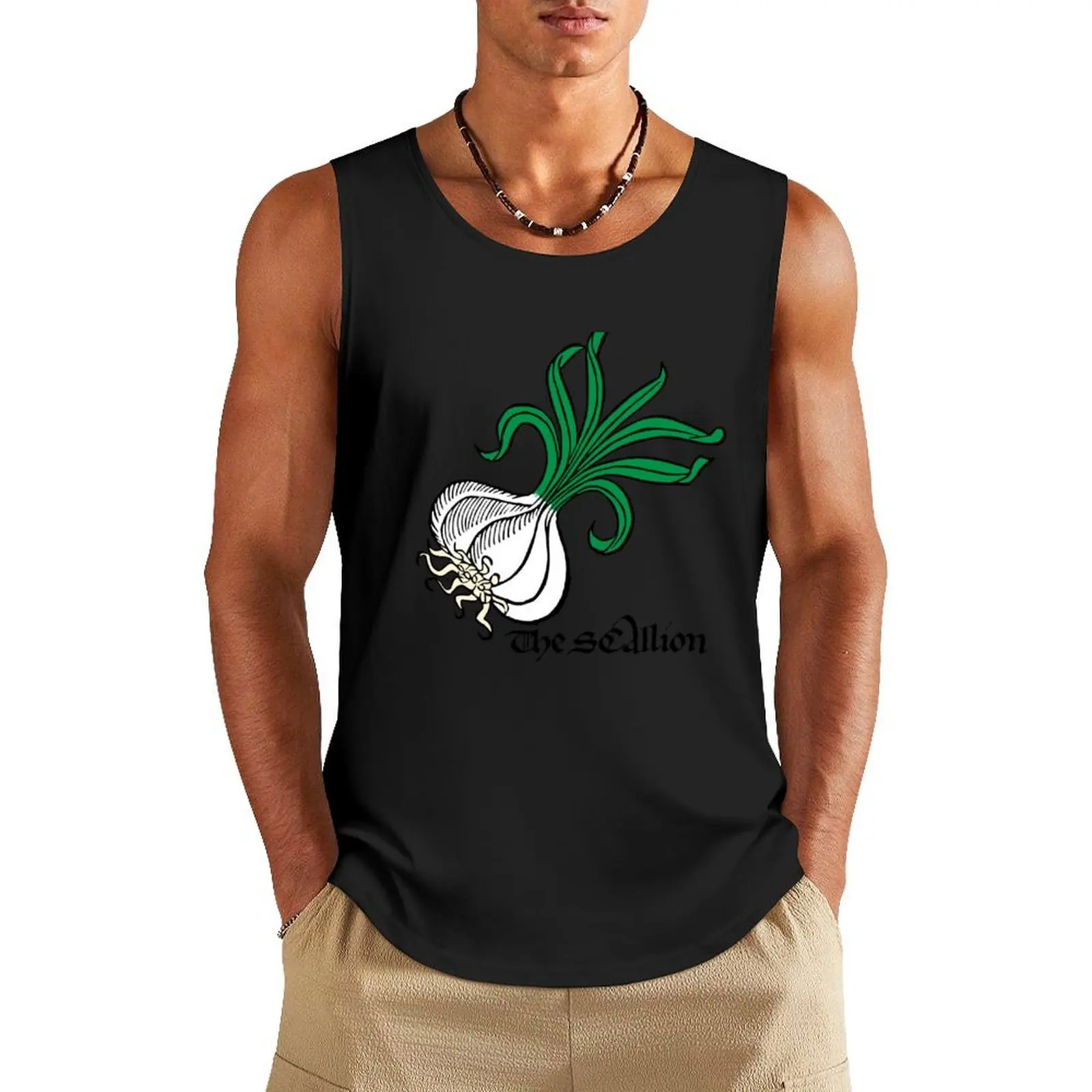 

Simple SCAllion Tank Top Gym T-shirts for men clothing men muscular man