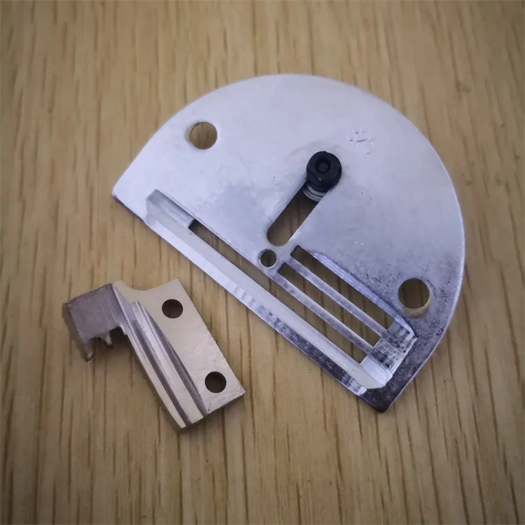 Machine Flat, 0318,DY Synchronous Car, Single Row Double Row Bead Needle Plate, Double Row Teeth, Ball Thick Material Car Side