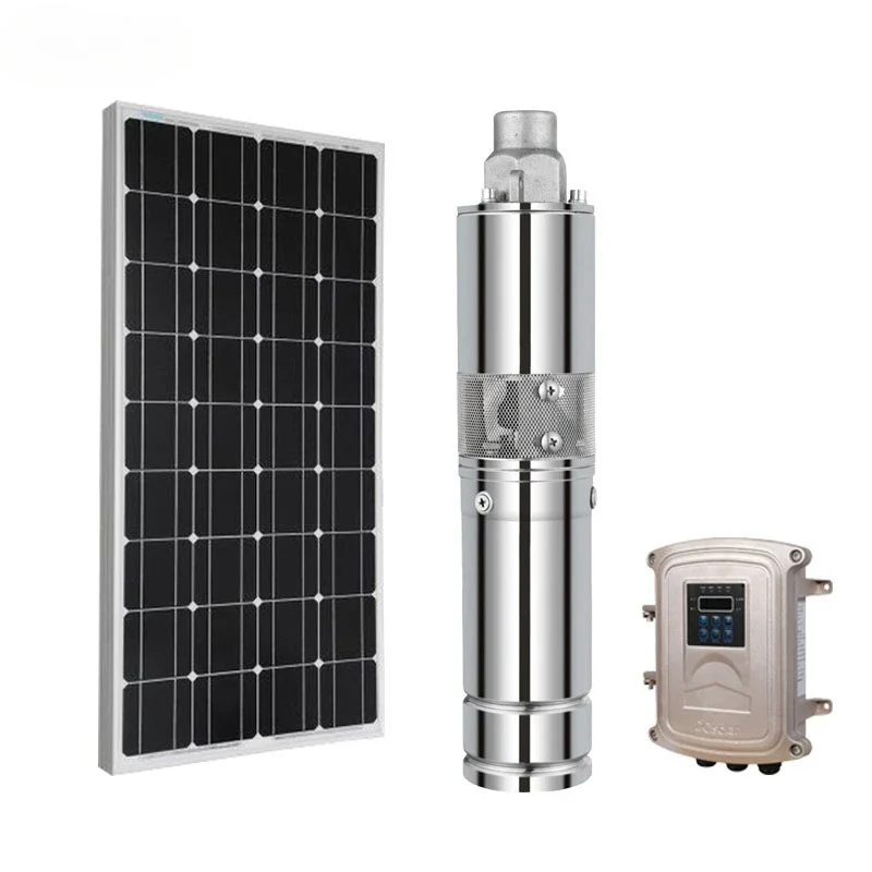 HOP Brand Portable High Flow Submersible 26 Meter Deep Well Solar Powered Water Pump for Irrigation One Stop Service