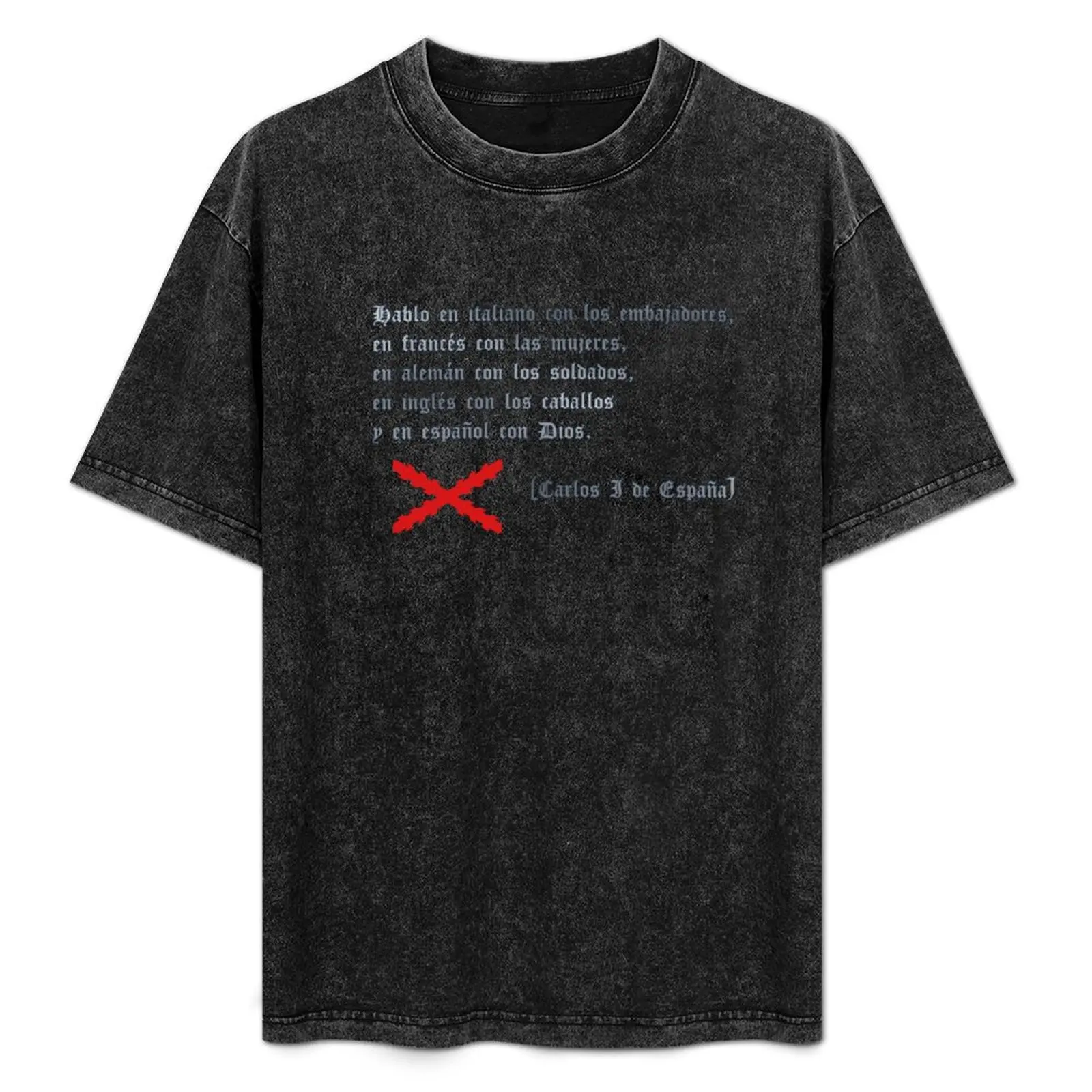Carlos I T-Shirt Active Sports Short Sleeve Cotton Shirt