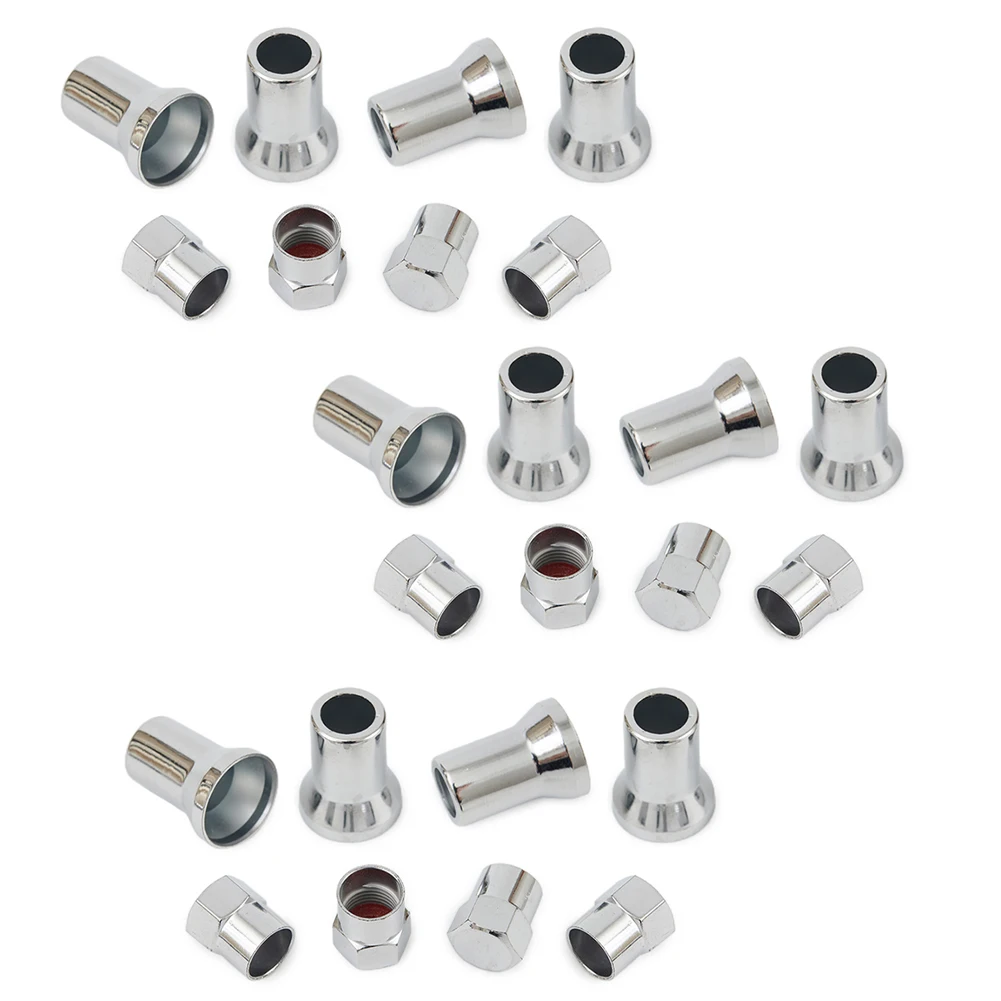 TR413 Chrome Car Truck Tire Wheel Tyre Valve Stem Hex W/ Sleeve Covers Hot Sale Left Right Front Rear Auto Accessories
