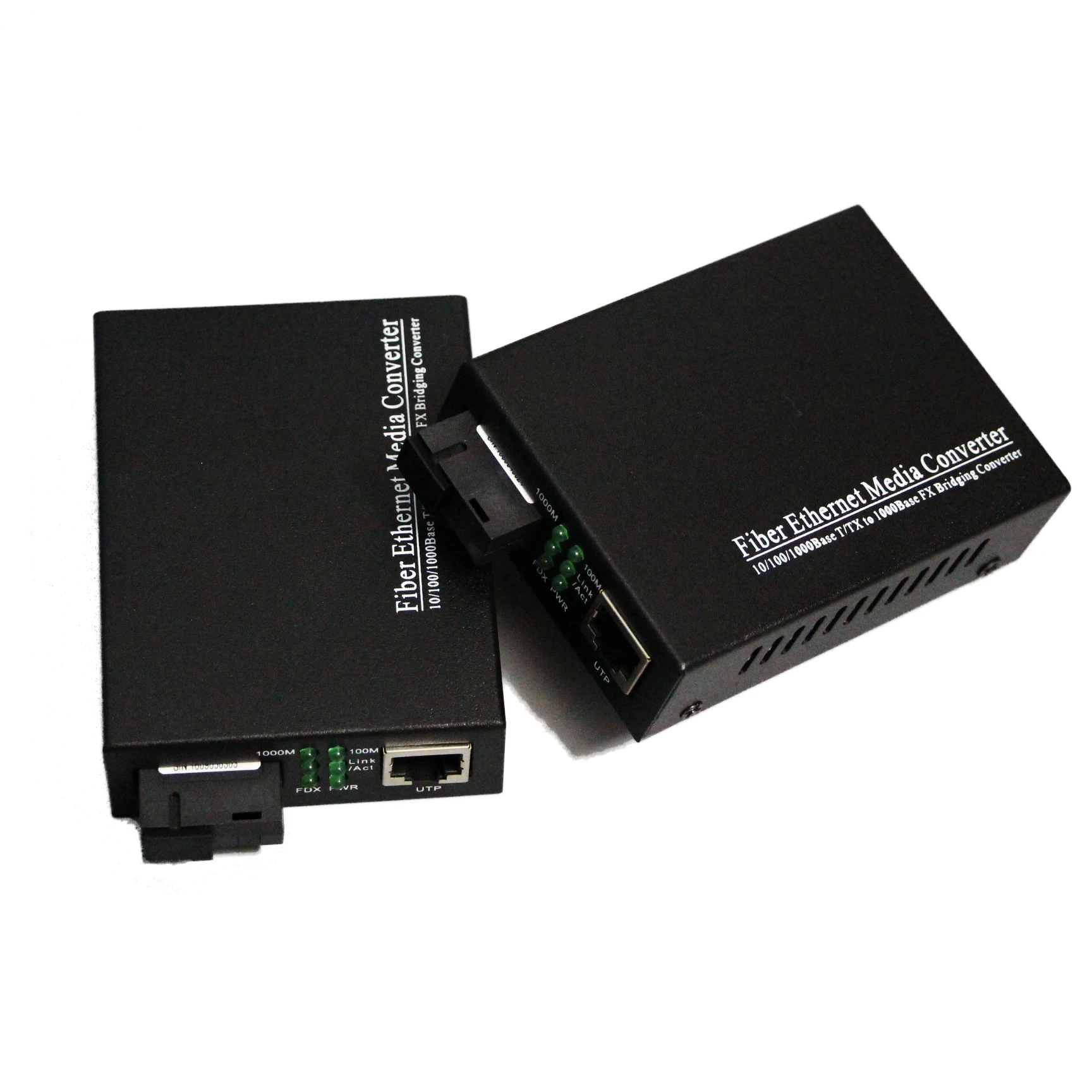 1 Pair SC Fiber Optic Converter Simplex/Duplex SM Single Mode 10/100Mbps 25km/10/100/1000Mbps 20km Ethernet Networking FTTH