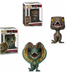 FUNKO Movie Jurassic Park & Dinosaur Velociraptor #549 Dilophosaurus #550 Action Vinyl Figure Toys for Birthday Gift