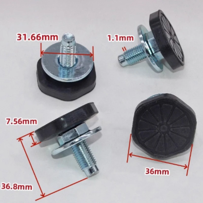 4Pcs For Haier Drum Washing Machine Fixed Feet Case Screw Balance Shock Absorption Non-slip Pad Feet