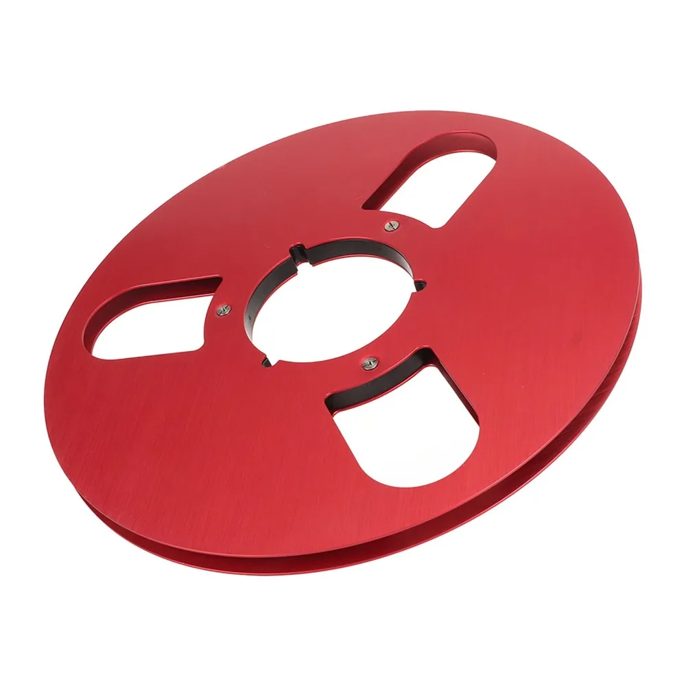 Professional 1/4 10.5 Inch Empty Reel 3 Hole Aluminum Alloy Takeup Reel Opening Machine Parts Reel Reel to Reel Tape Recorder